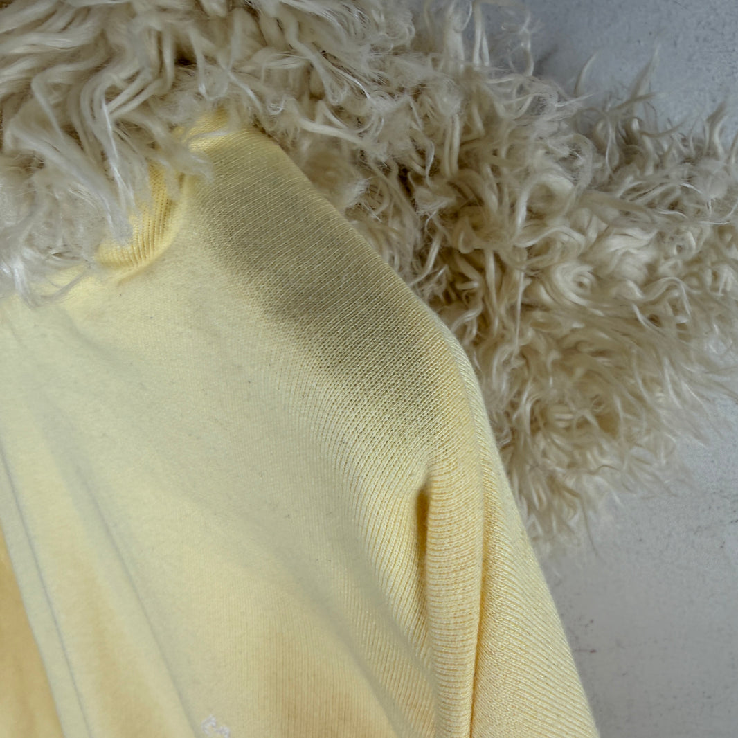 Marni Fur Hood Yellow Hoodie