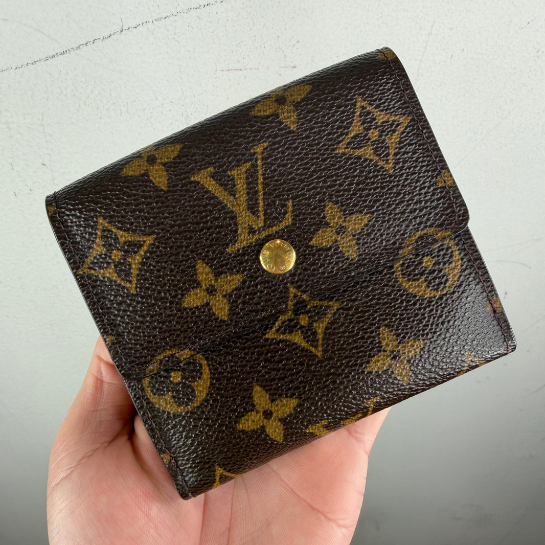 Louis Vuitton Monogram Double Snap Button Bifold Wallet