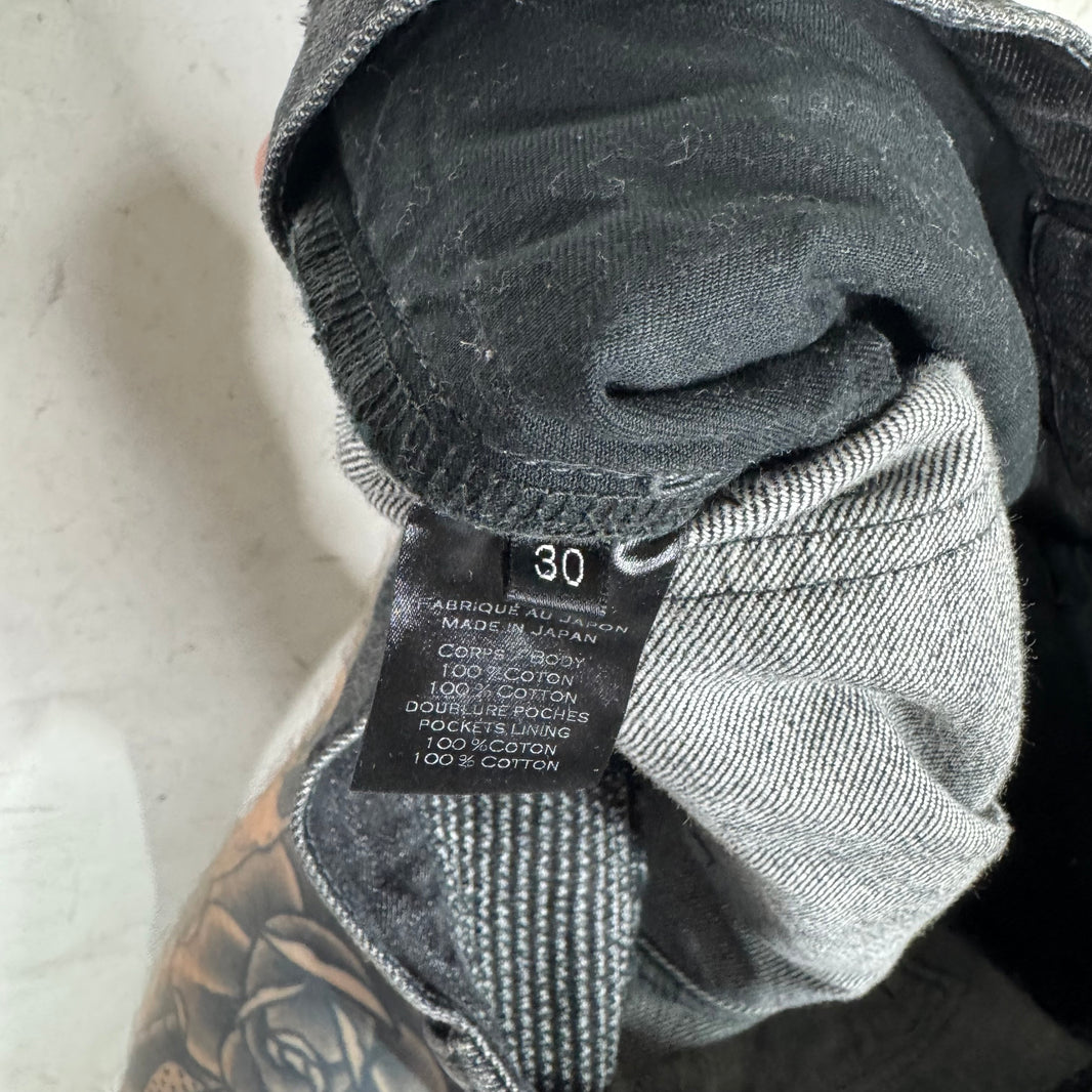 Balmain Charcoal Wash Biker Jeans