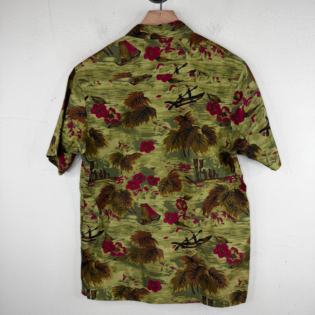 Supreme Olive Floral Button Up Shirt