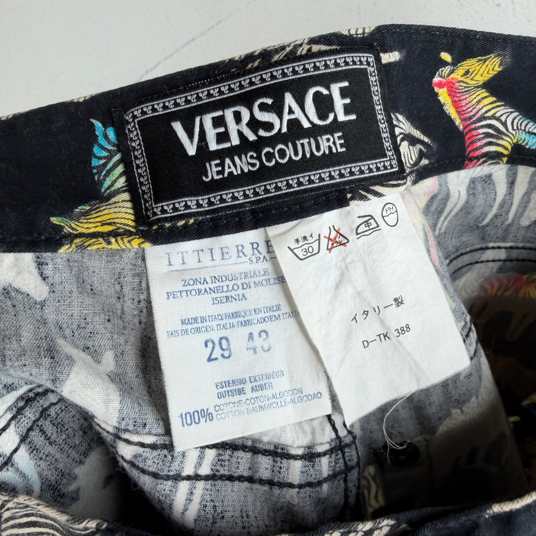 Versace AOP Zebra Jeans