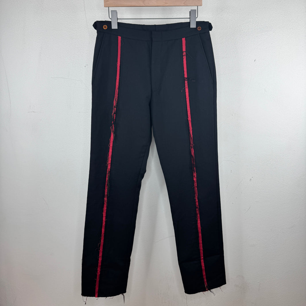 CDGH+ Distressed Plaid Cuff Trousers