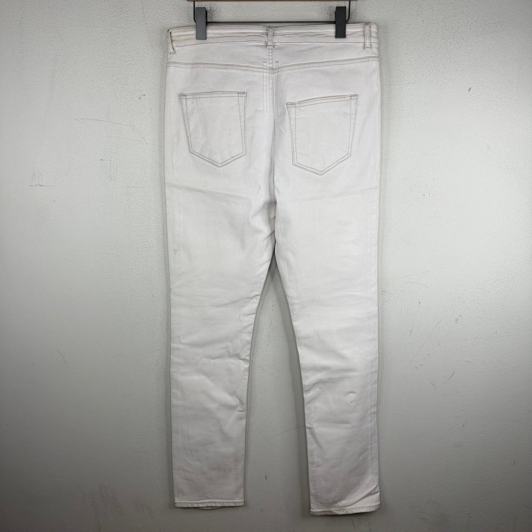 DRKSHDW White Waxed Detroit Jeans