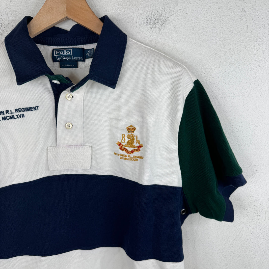 Ralph Lauren White Stripe Polo Shirt