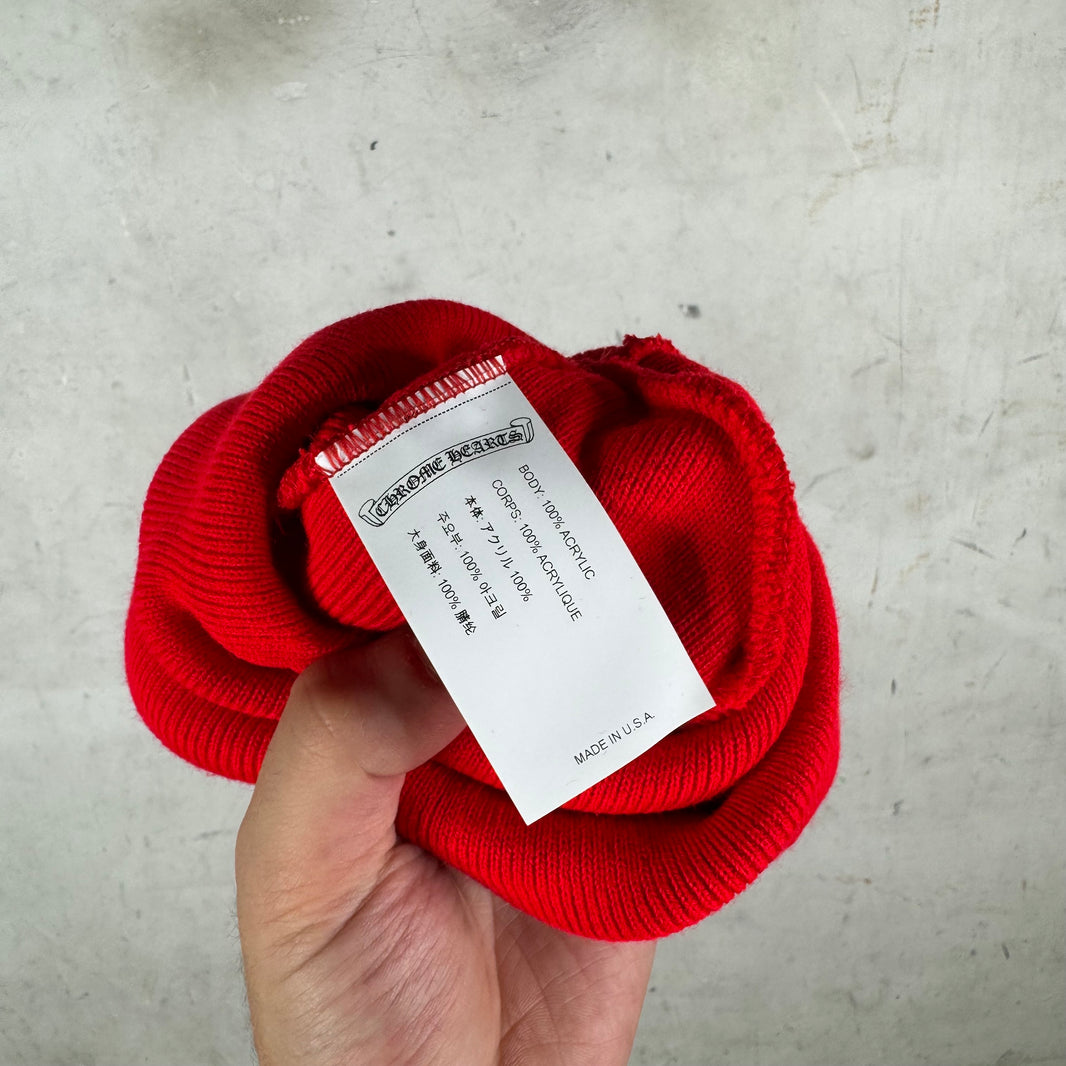 Chrome Hearts CH Red Beanie