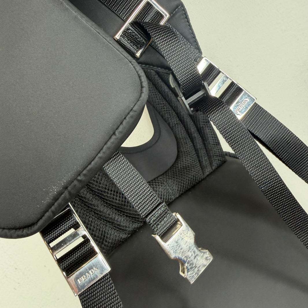 Prada Nylon Two-Tone Backpack