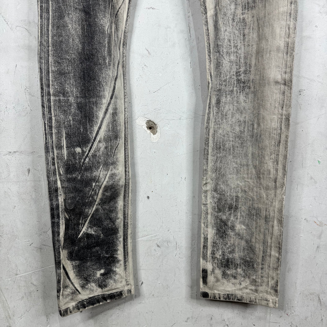 DRKSHDW White Waxed Detroit Jeans