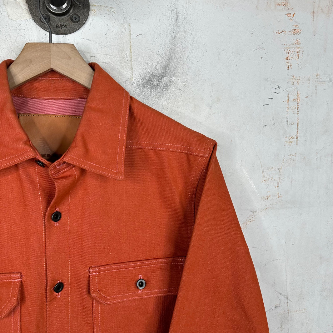 DRKSHDW Orange Denim Overshirt