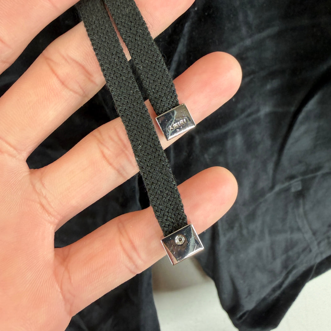 Amiri Velvet Black Shorts
