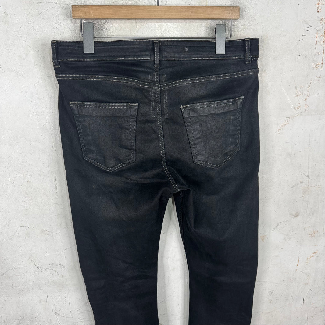 DRKSHDW Waxed Detroit Jeans