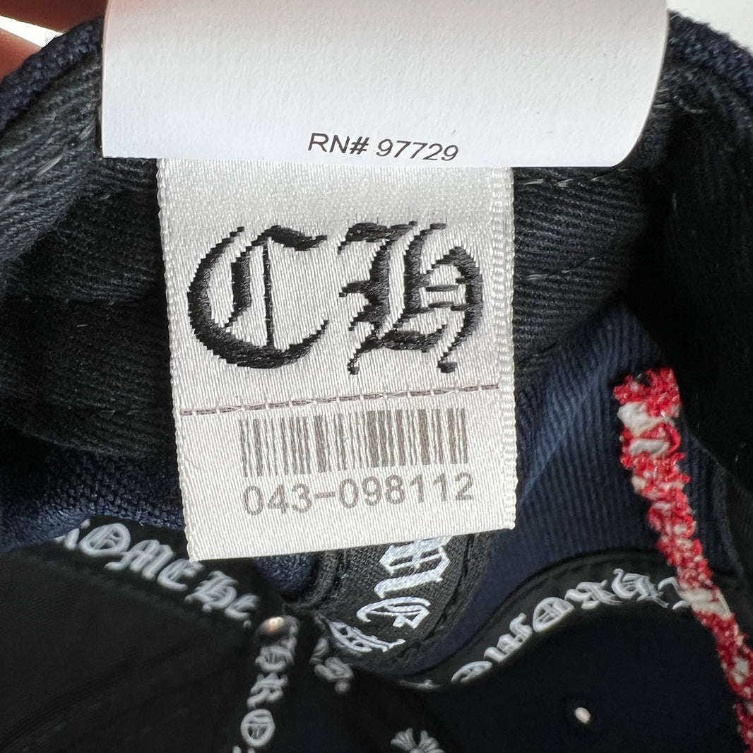 Chrome Hearts Blue/Red CH Snapback Hat
