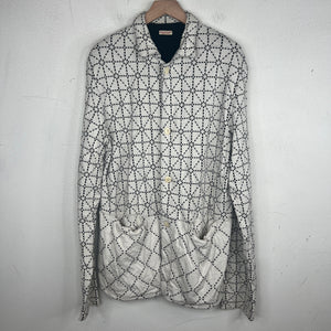 Kapital Sashiko Print Button Up Chore Shirt