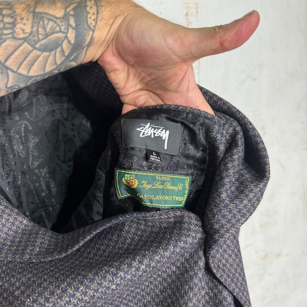 Stussy x Loro Piana Houndstooth Blazer