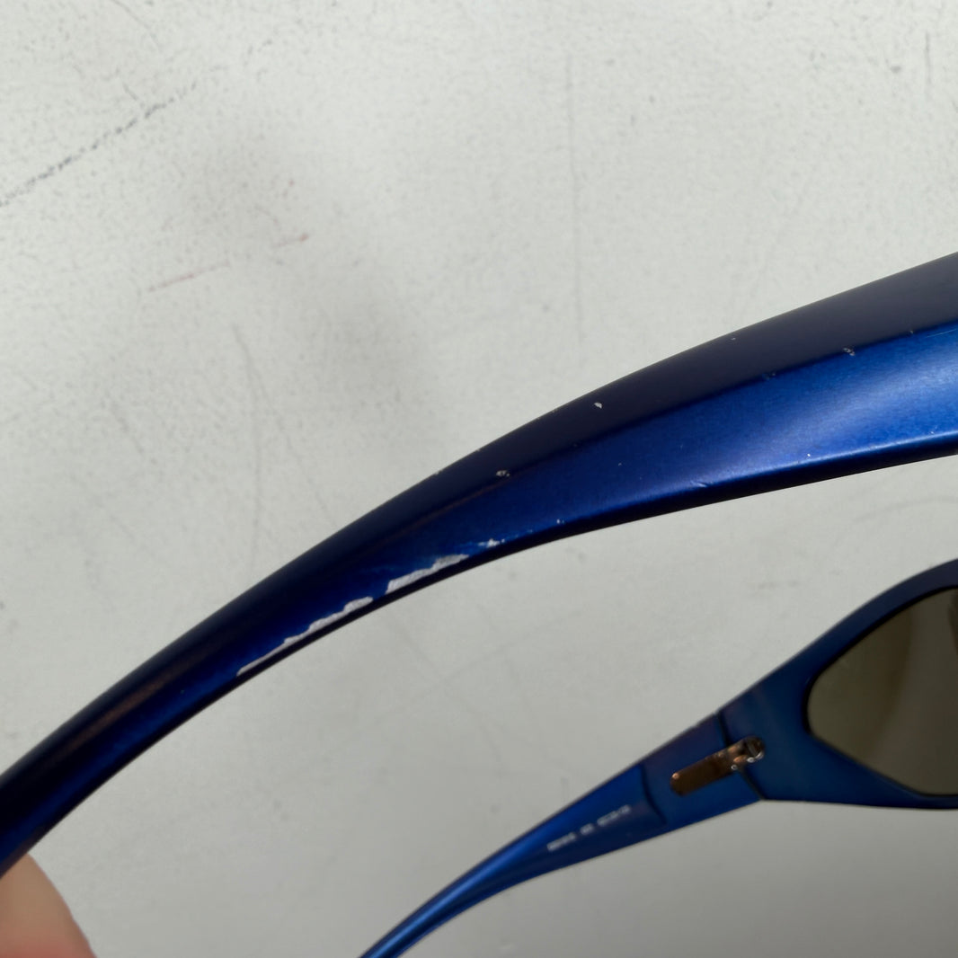 Balenciaga Blue BB0181S Metal Frame Sunglasses