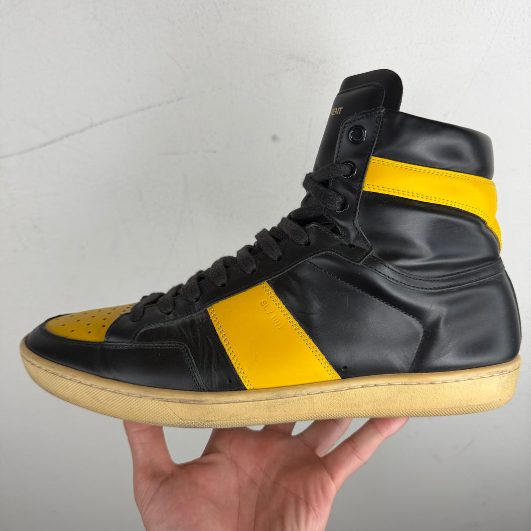 Saint Laurent Yellow/Black SL-10H Sneakers