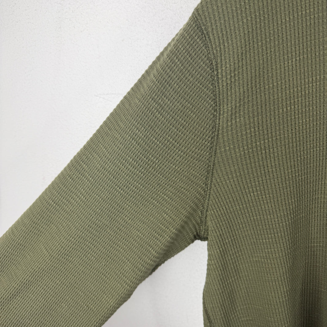 RRL Green Thermal Henley Shirt