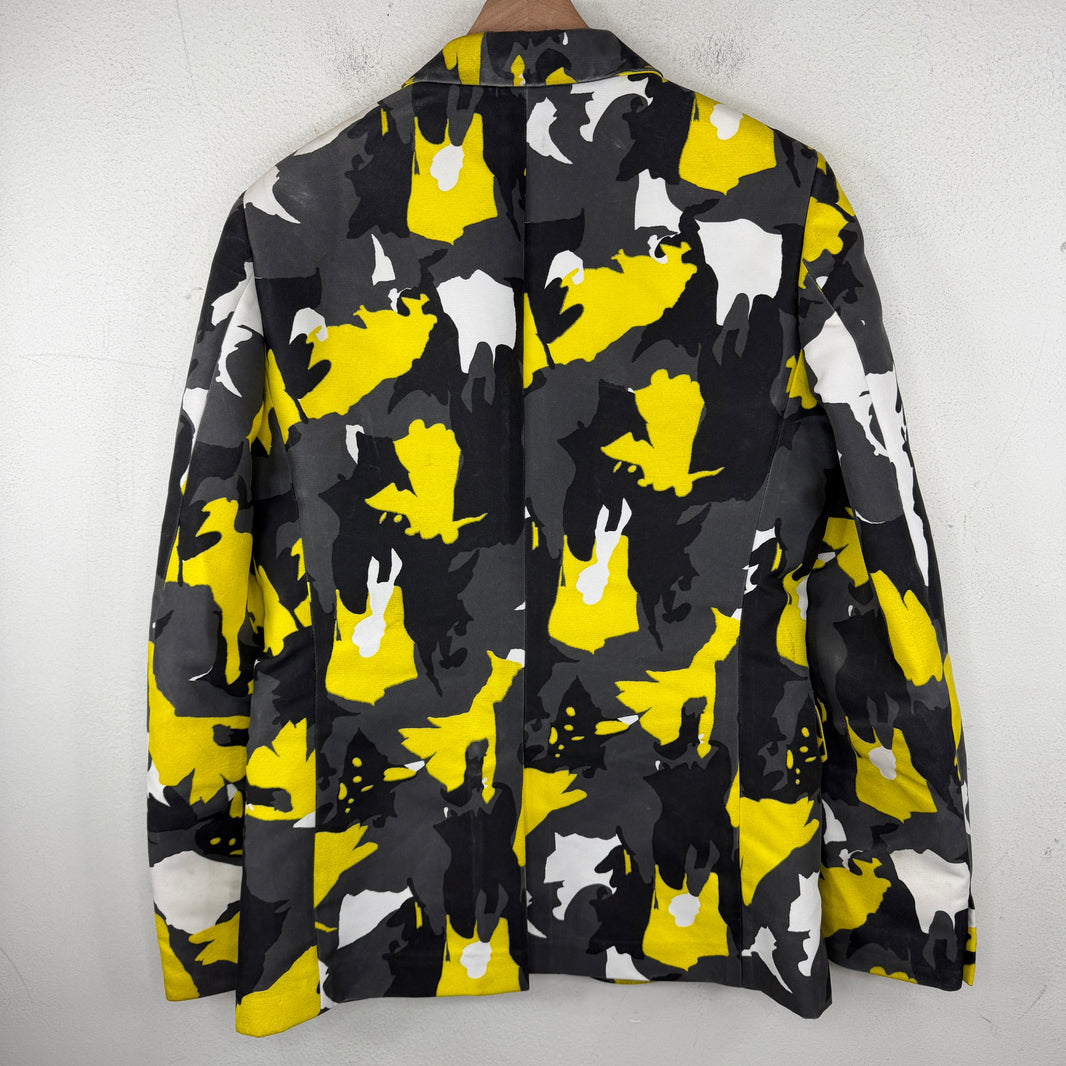CDG Homme Plus Yellow Camo Car Mold Blazer