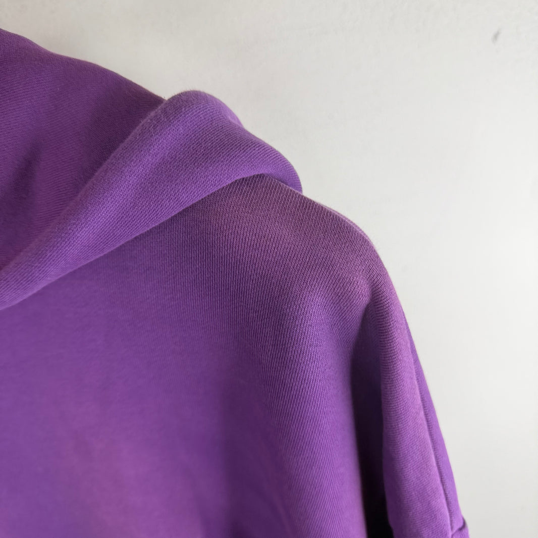 Martine Rose Purple Embroidered Back Logo Hoodie