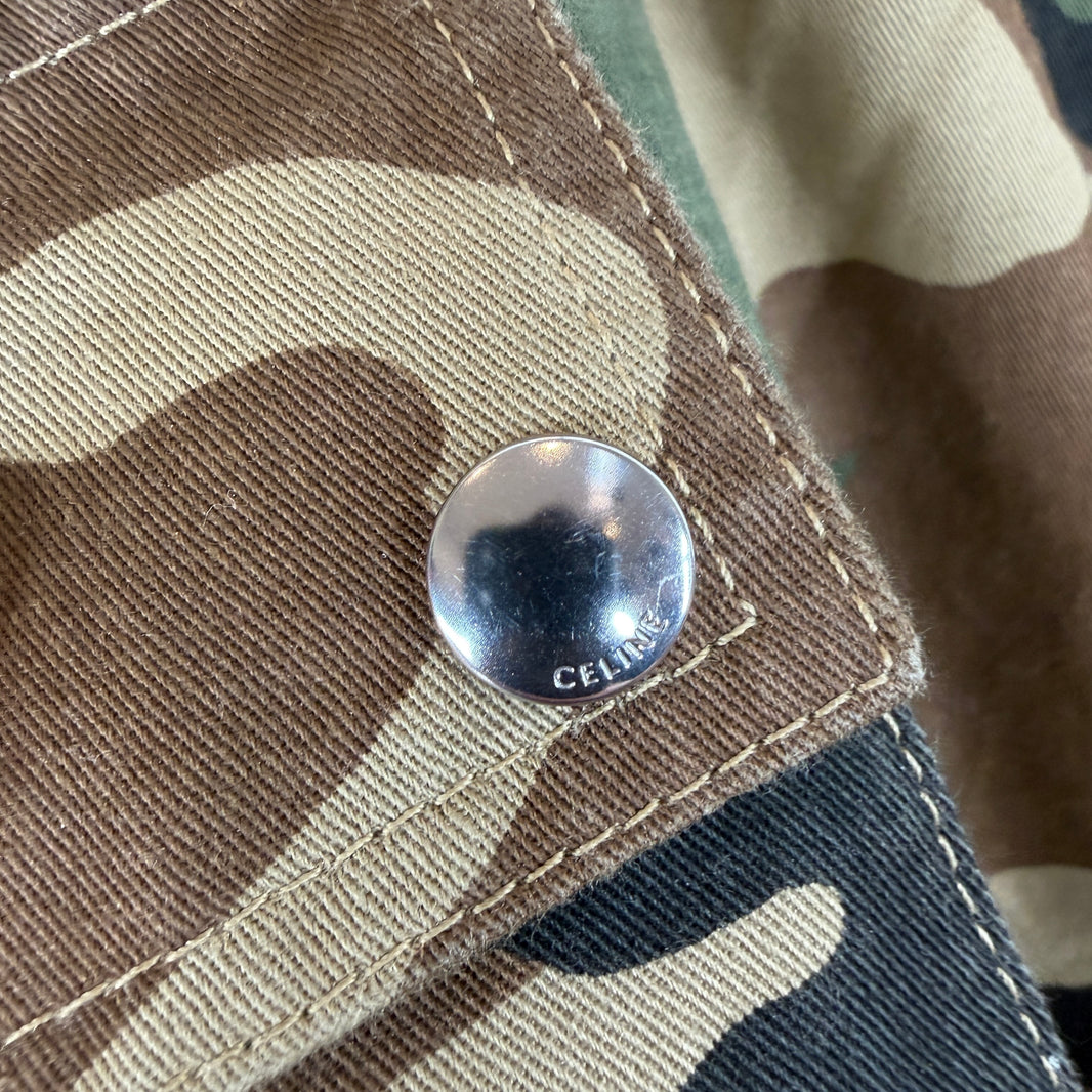 Celine Adjustable Camo Cargo Pants