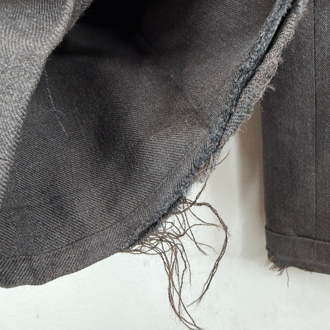 Margiela Brown Baggy Wool Trousers