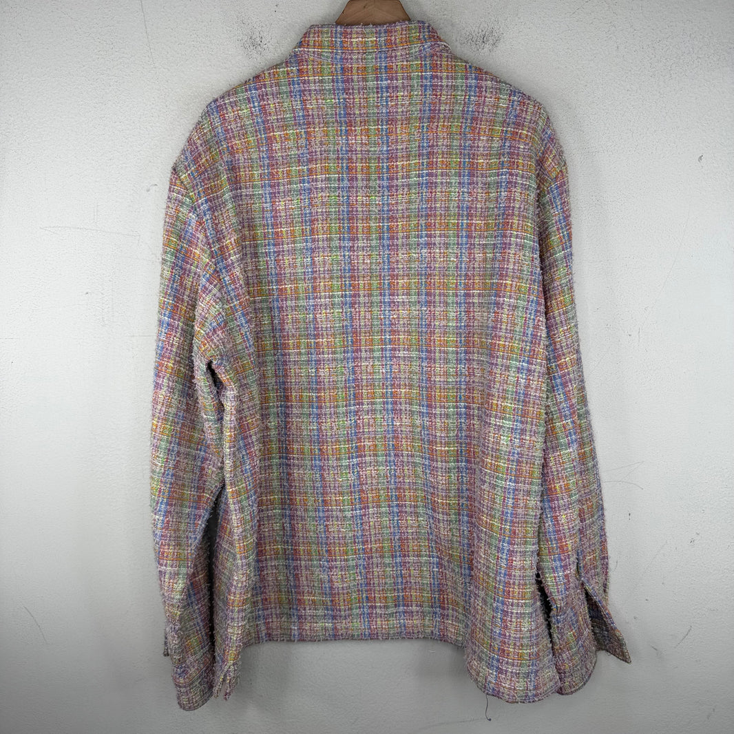 Supreme Multicolor Tweed Zip Up Jacket