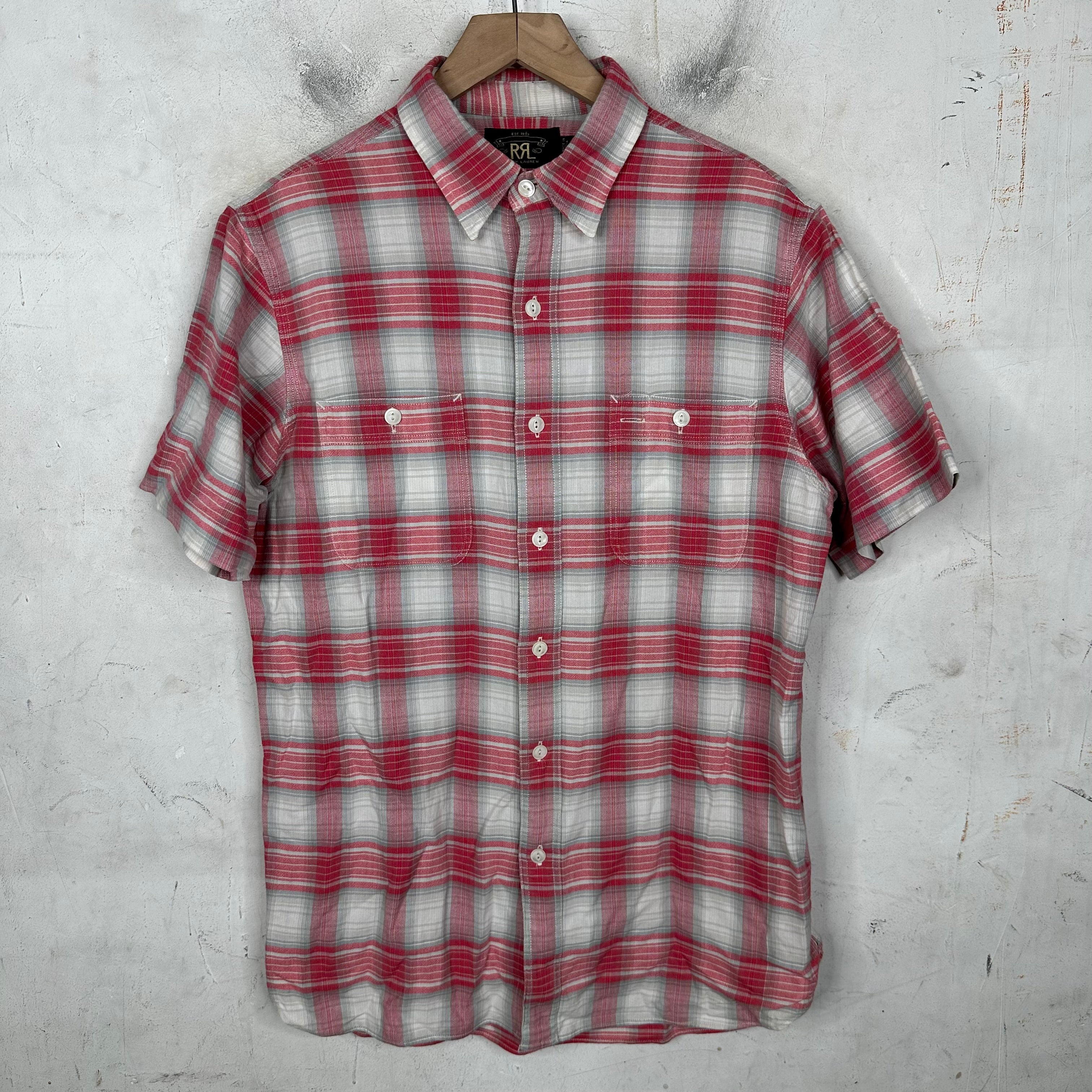 トップス RRL Checked S/S shirt 楽天市場】RRL ダブルアールエル ラルフローレン コットン