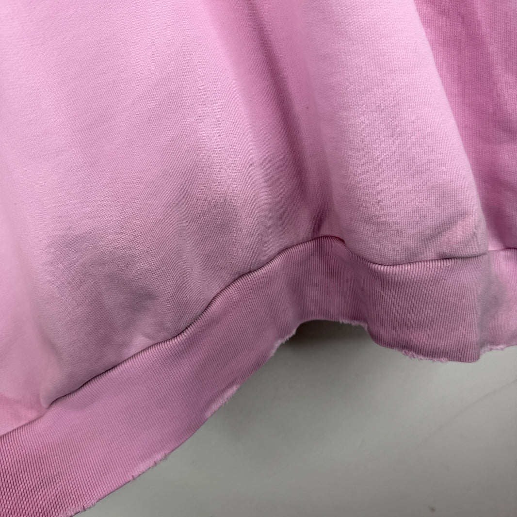 Balenciaga Pink Gothic Type Hoodie