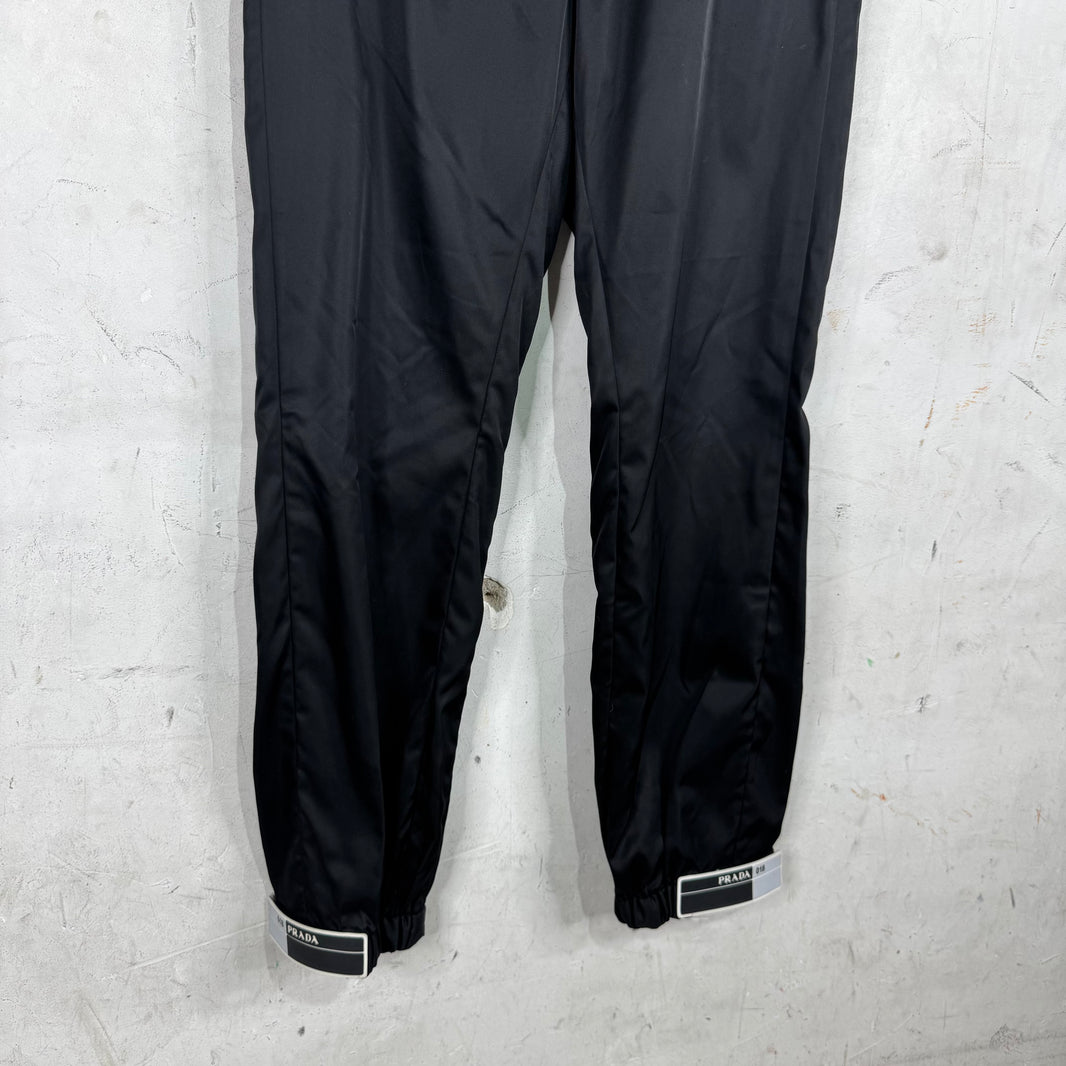 Prada Gabardine Nylon Ankle Strap Pants