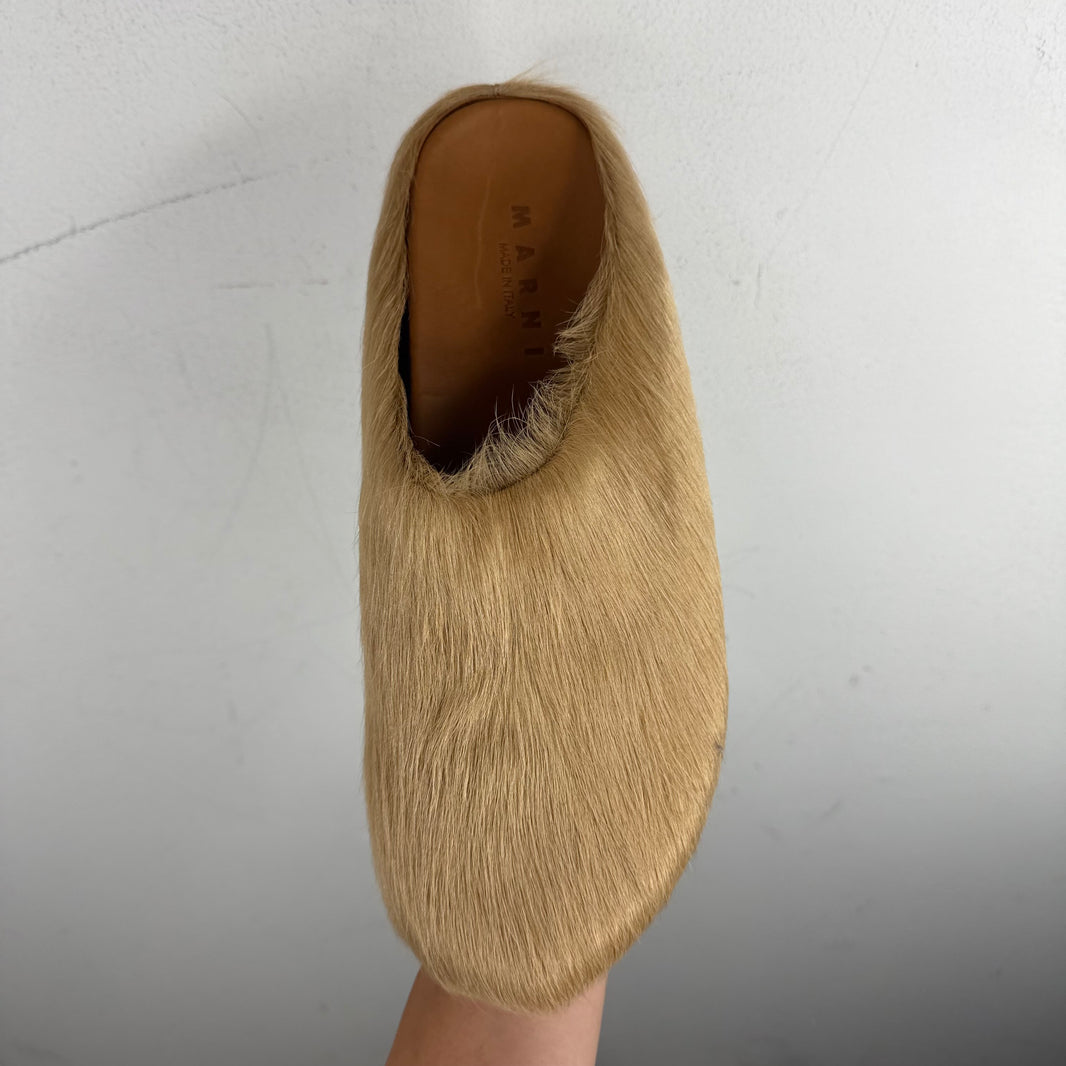 Marni Tan Fussbett Mules