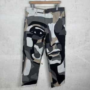 Louis Vuitton Kid Super Paneled Camo Monogram Jeans