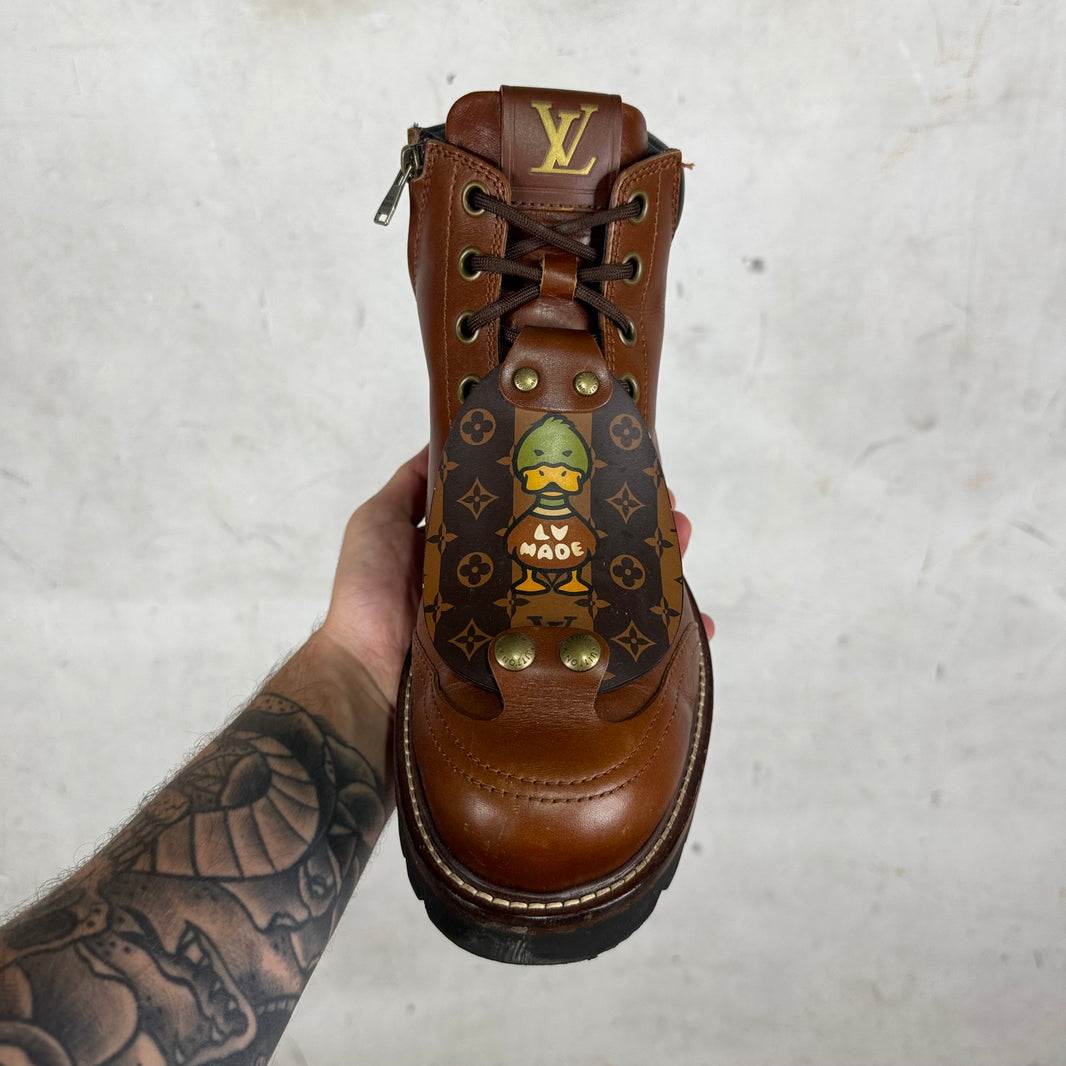 Louis Vuitton x Human Made Lace Up Boots