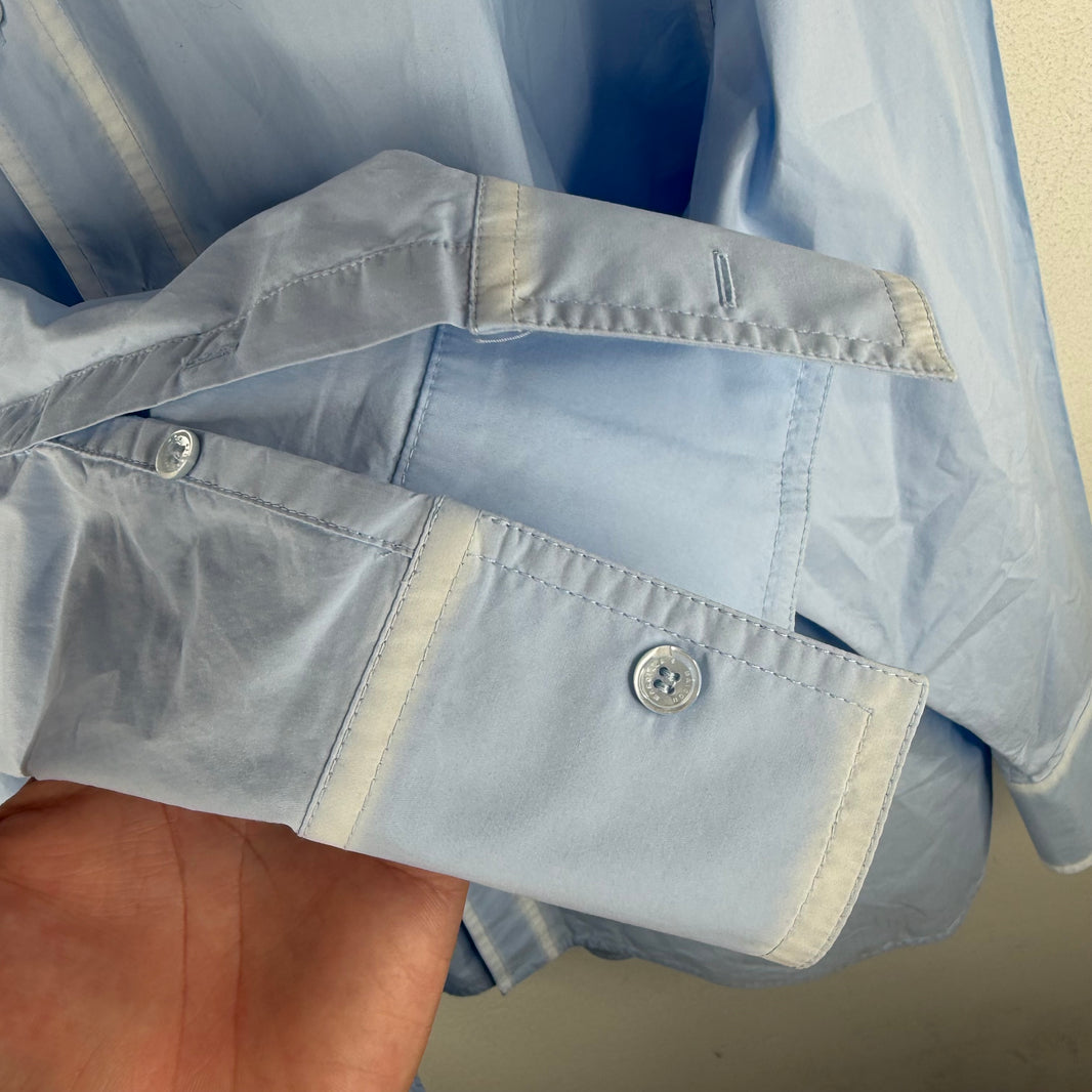 MM6 Worn Effect Button Up LS Shirt