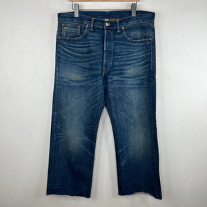 RRL Dark Wash Cut Denim Jeans