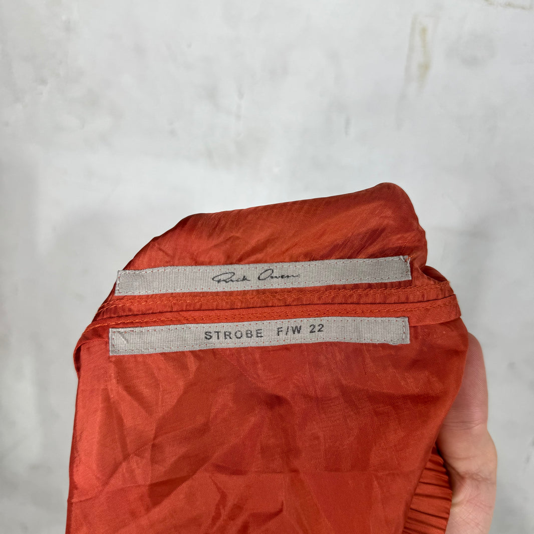 Rick Owens Strobe Cupro Pentagram Shorts