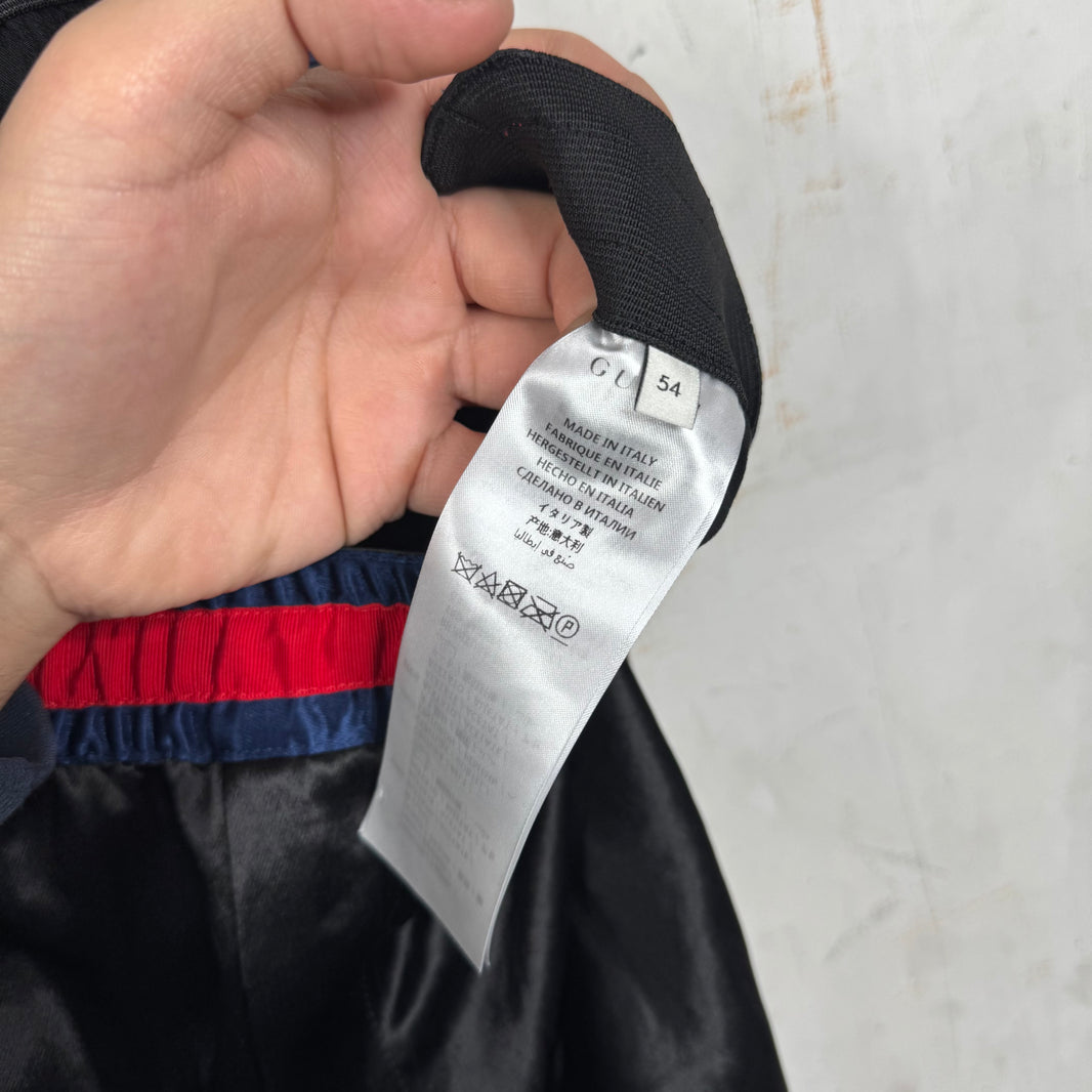 Gucci Black Stripped Satin Pants