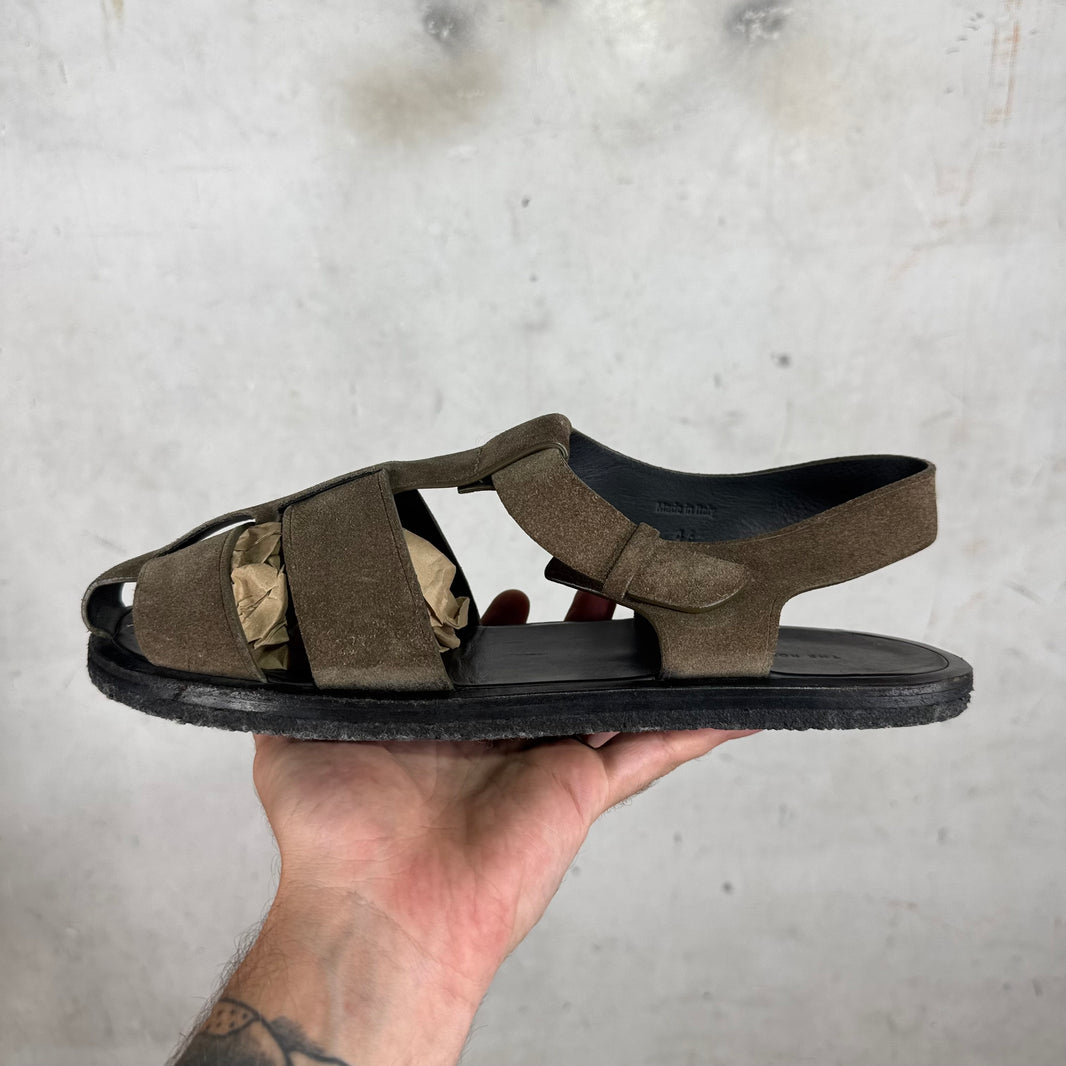 The Row Fisherman Suede Sandals