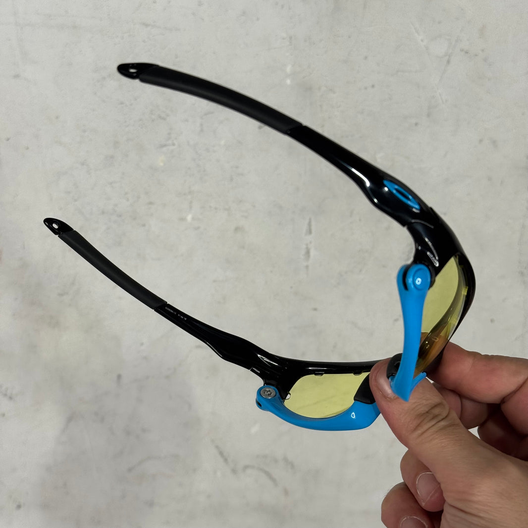 Oakley Black/Blue Split Jacket Sunglasses