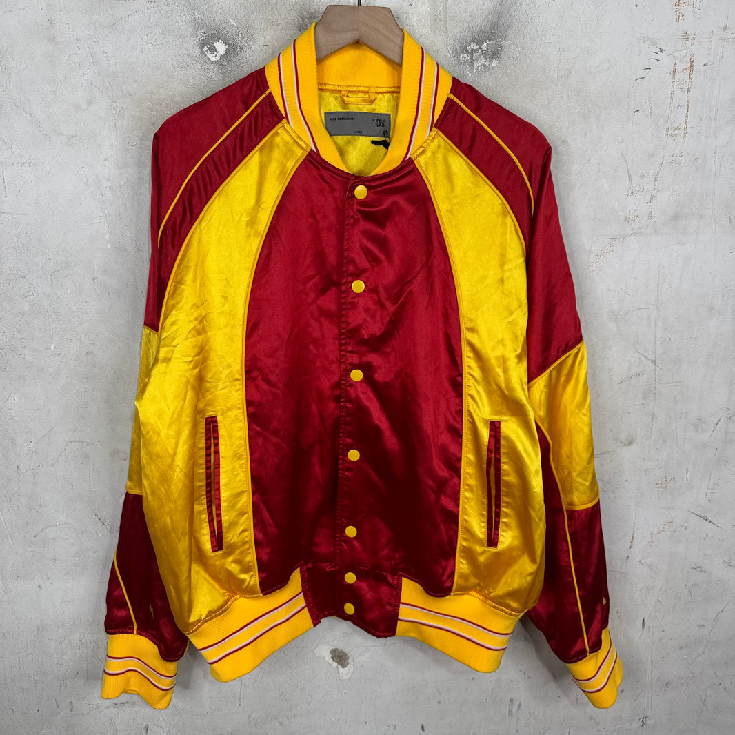 Kiko Kostadinov x Fox Satin Paneled Bomber