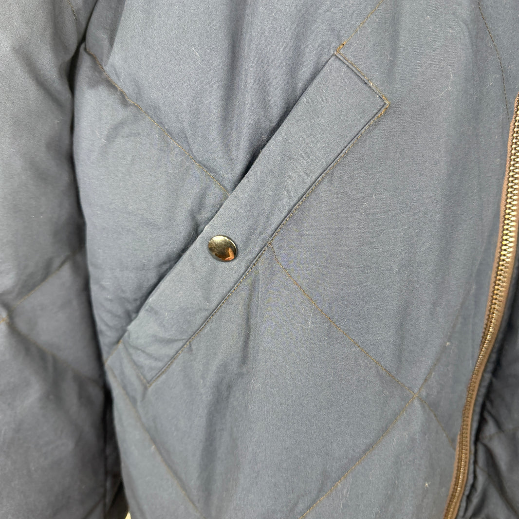 Acne Studios Navy Quilted Bomber Jacket