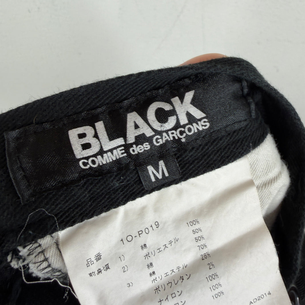 CDG Black Patchwork Trousers