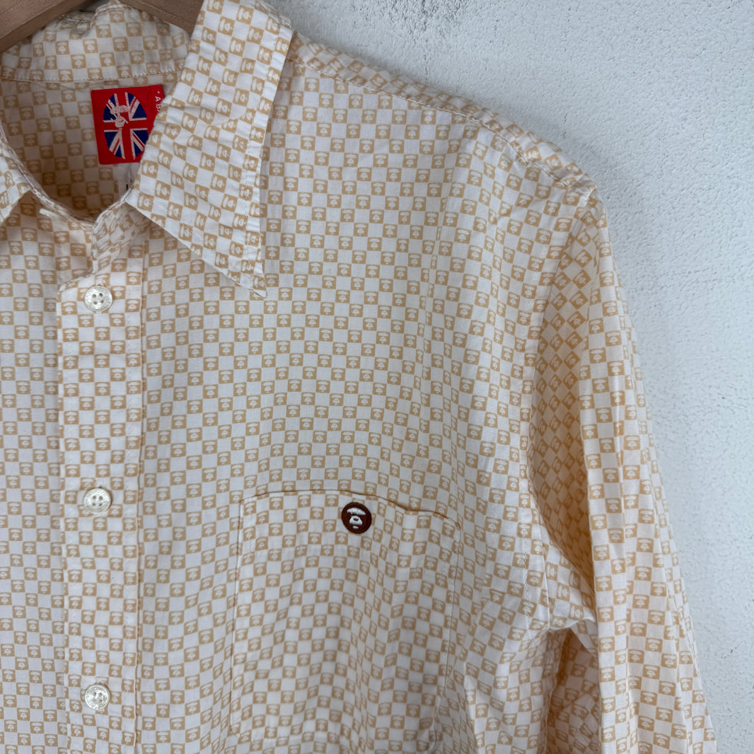 Bape Checkered Button Up Shirt