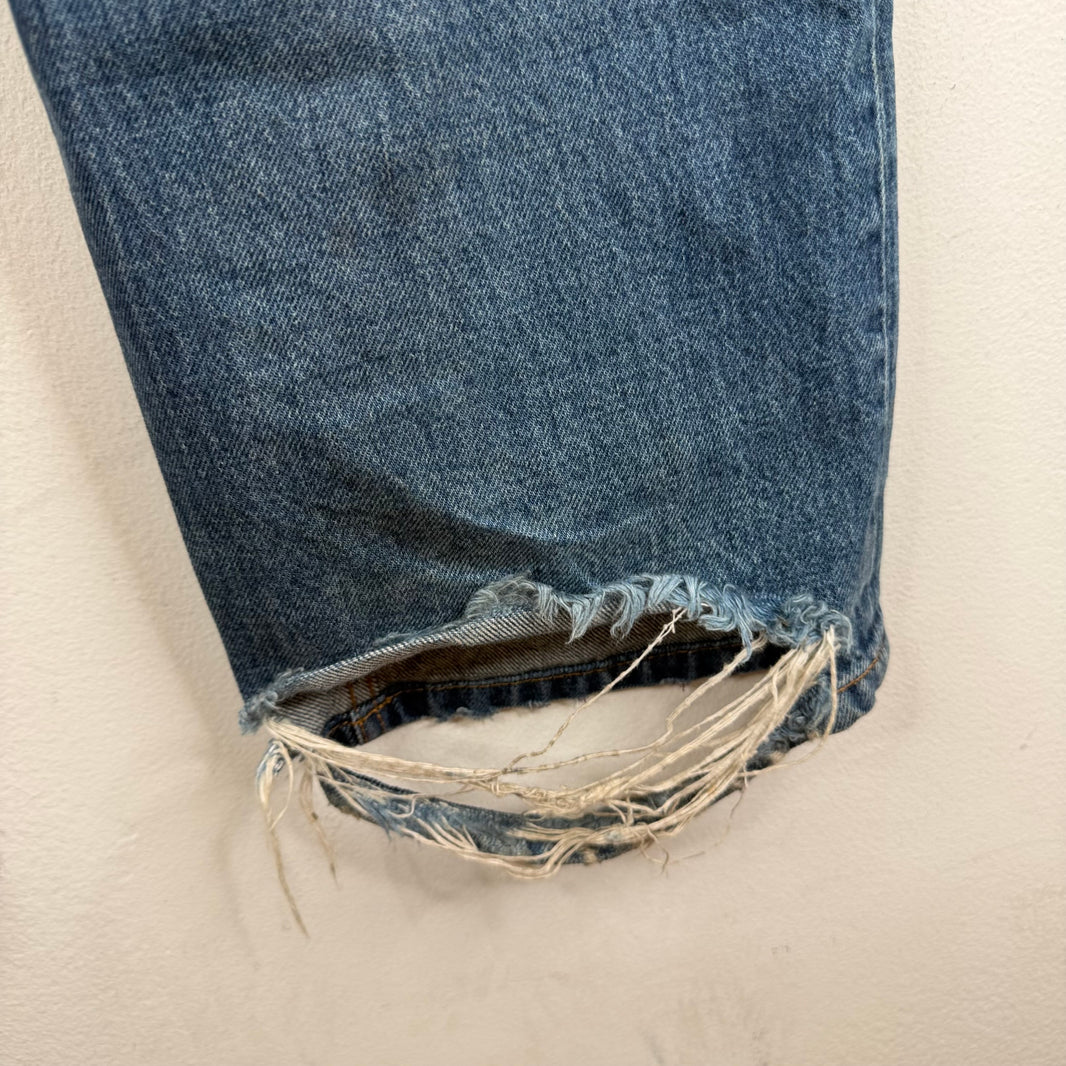 Balenciaga Straight Leg Blue Wash Jeans