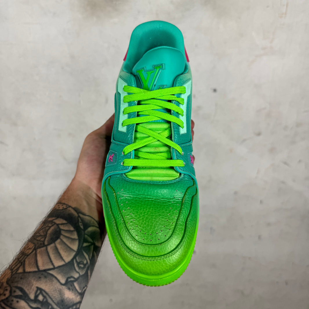 Louis Vuitton Gradient Green Trainers