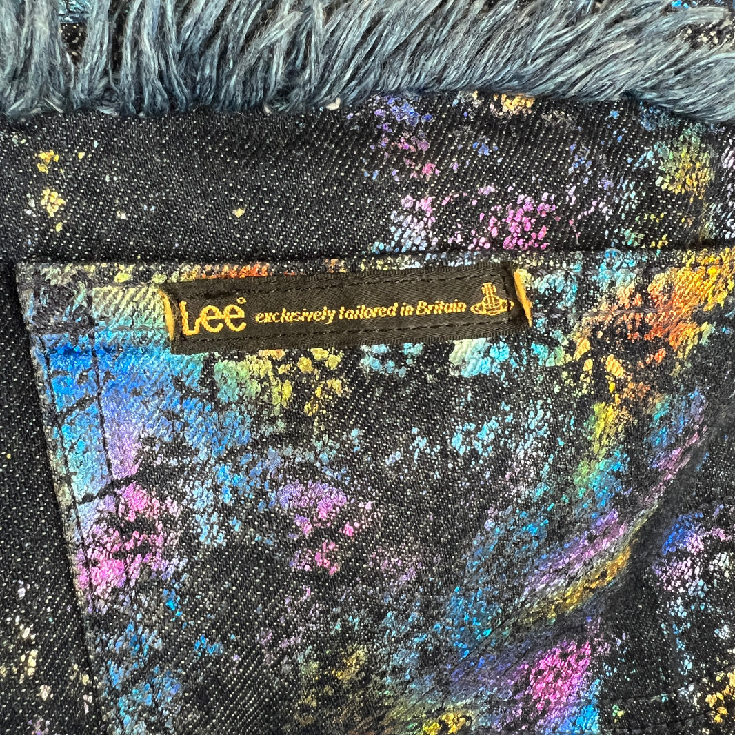 Vivienne Westwood Lee Cracked Painted Denim Jeans