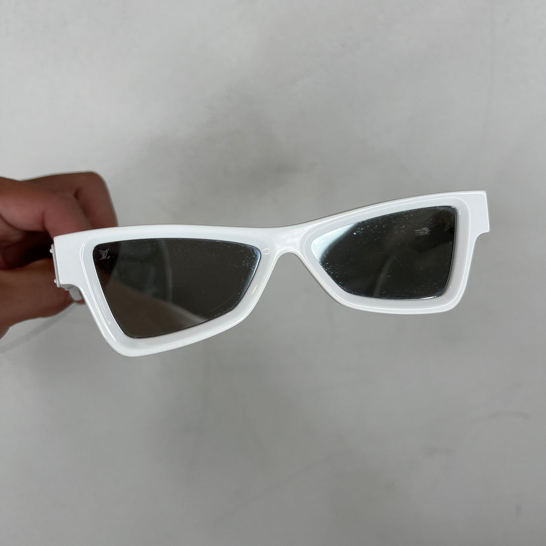 Louis Vuitton White Skeptical Sunglasses