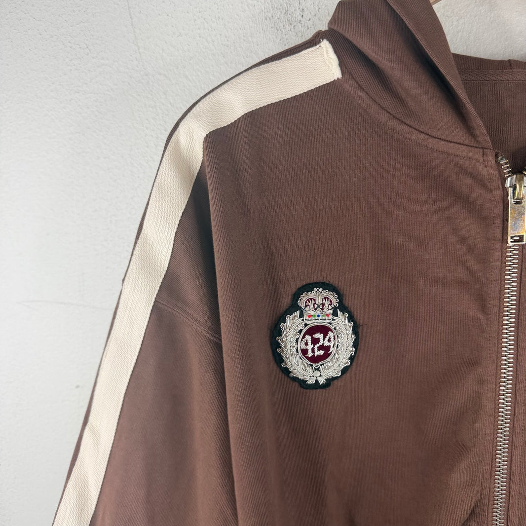 424 Brown Academy Zip-Up Hoodie