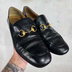 Gucci Heeled Horsebit Loafer