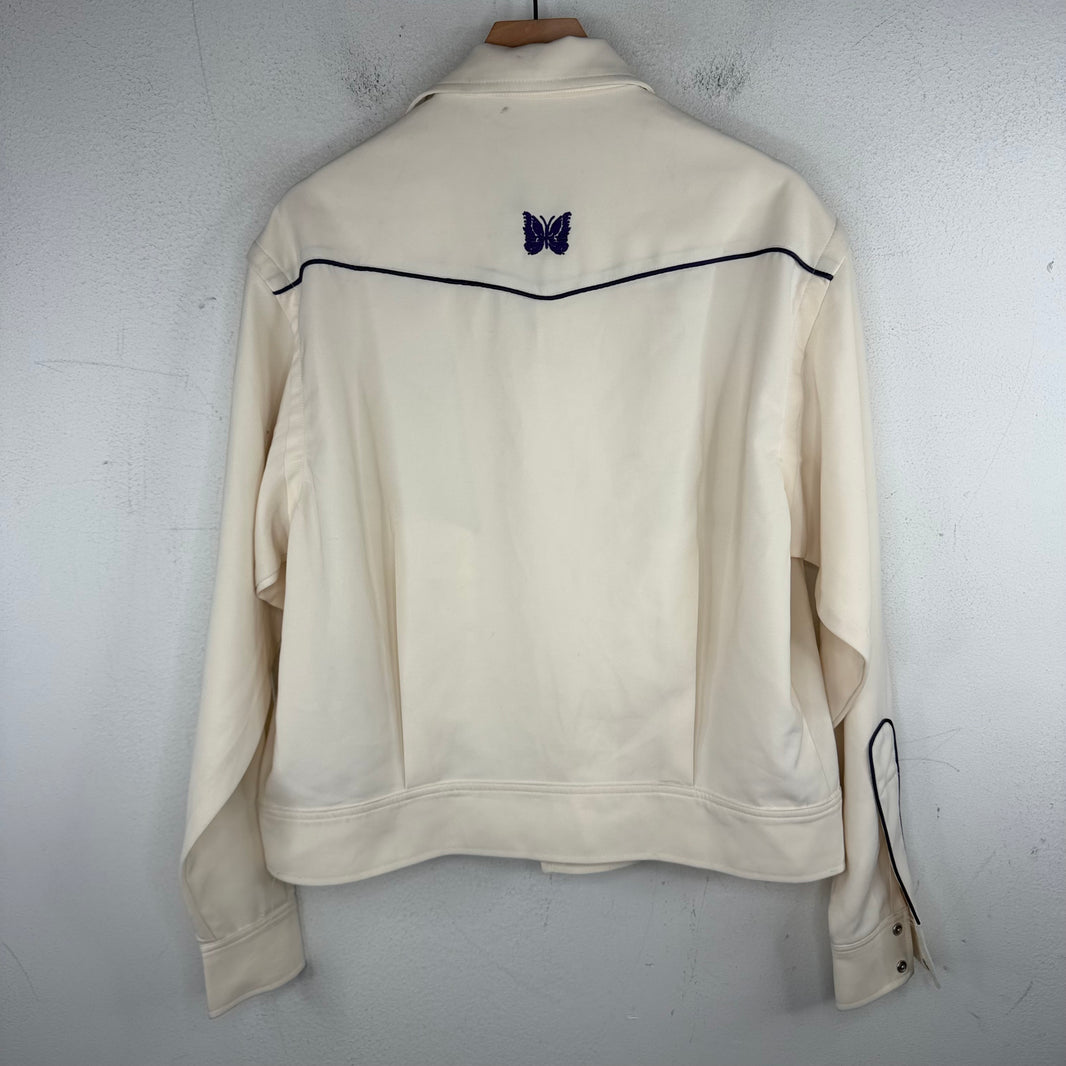 Needles White Snap Button Up Western Shirt