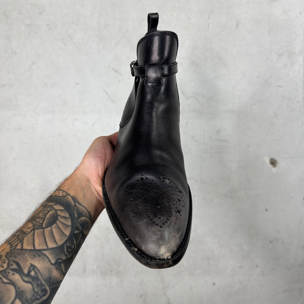Louis Vuitton Perforated Toe Jodhpur Boots