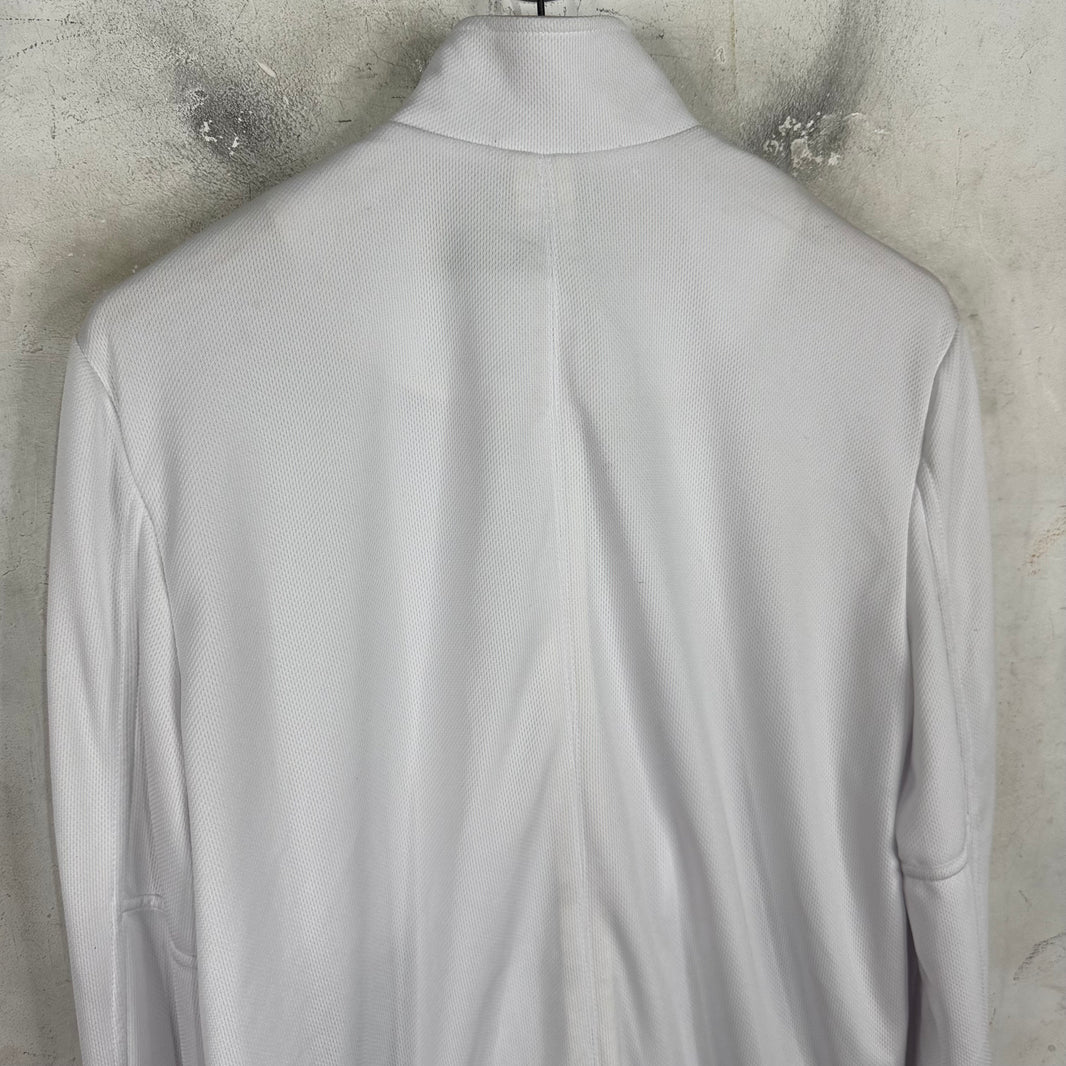 Chrome Hearts Horseshoe Script Leather Trimmed Track Jacket